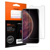 Case Spigen iPhone X XS Ultra Hybrid MATTE Black + Glass 