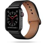 Strap TECH-PROTECT Leatherfit Apple Watch 1/2/3/4/5/6 (42/44MM) Black Black