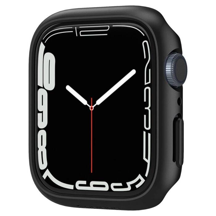 Case Spigen Apple Watch 7 (45MM) Thin Fit Black Case