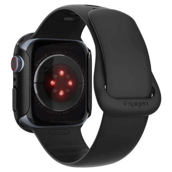 Case Spigen Apple Watch 7 (45MM) Thin Fit Black Case