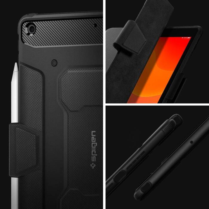 Case Spigen IPad 10.2 2019 Rugged Armor "Pro" Black Case