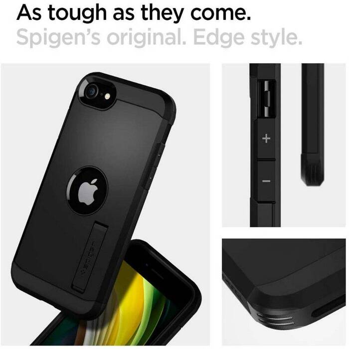 Case Spigen Tough Armor iPhone SE 2022 2020 Black Case