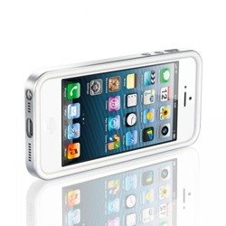 SPIGEN iPhone 5 Neo Hybrid EX Slim Vivid Series Satin Silver Apple Case