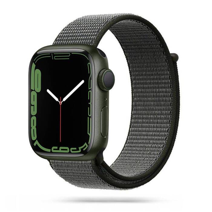 TECH-PROTECT Nylon Apple Watch 1/2/3/4 (42/44 Mm) Strap Dark Olive Green