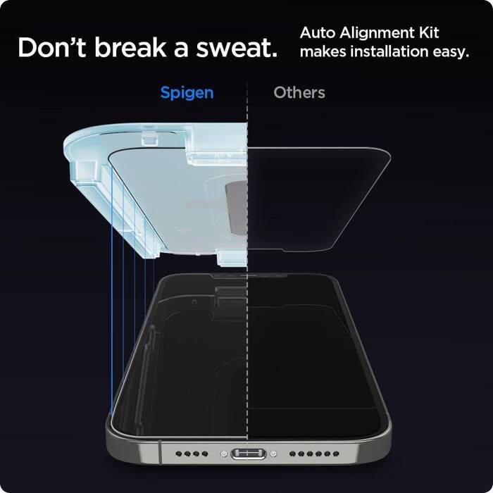 Tempered Glass Spigen Glas.tr "ez Fit" 2-pack iPhone 12 12 Pro