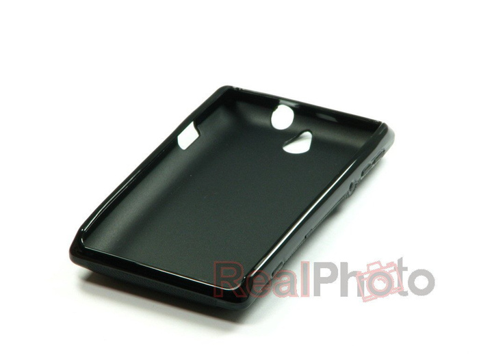 X-Line Cover Sony Xperia E Black Silicone Case