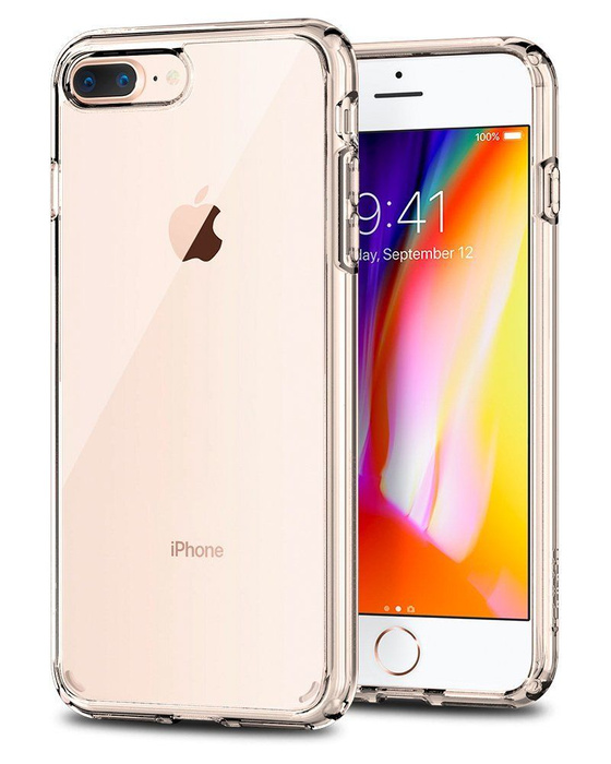 Etui SPIGEN Ultra Hybrid iPhone 7 Plus 8 Plus Przezroczyste Clear Przezroczysty Case 