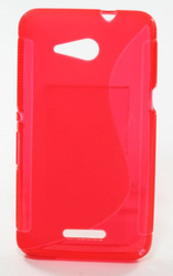 Cover S-Line Sony Xperia E4G Red Silicone Case