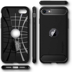 Case Spigen iPhone SE 2022 2020 Rugged Armor Black Case