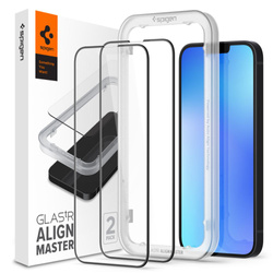 SPIGEN ALM GLASS FC 2-PACK IPHONE 13 PRO MAX BLACK