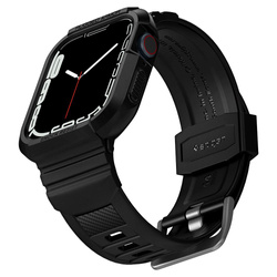 Strap z Case Spigen Apple Watch 4 / 5 / 6 / SE 44mm Rugged Armor "pro" Black Black