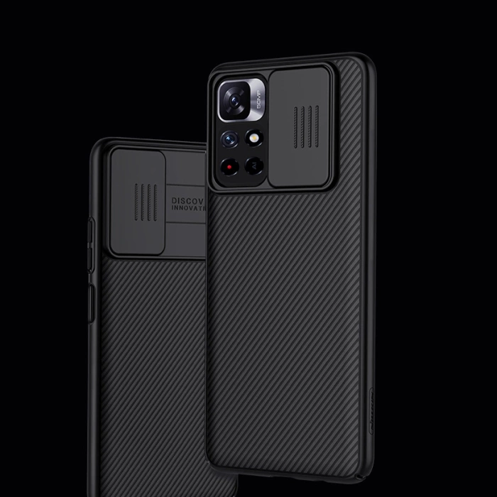 Nillkin CamShield Case etui pokrowiec osłona na aparat kamerę Xiaomi Redmi Note 11T 5G / Note 11S 5G / Note 11 5G (China) / Poco M4 Pro 5G niebieski