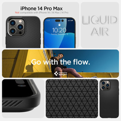 Etui Spigen Liquid Air iPhone 14 Pro Max Matte Black