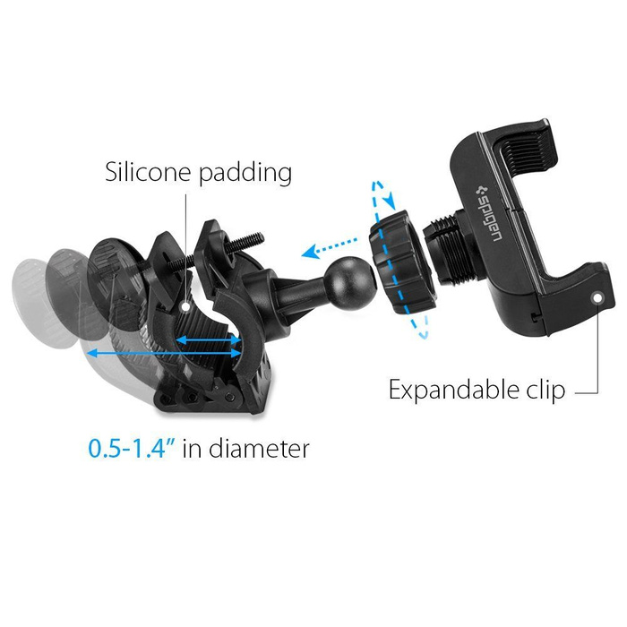 Uchwyt rowerowy SPIGEN A250 Bike Mount Black