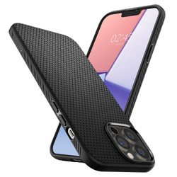 Etui Spigen iPhone 13 Pro Liquid Air Matte Black Case + Szkło Hartowane Spigen Glas.tr Slim