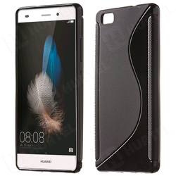 Pokrowiec S-Line Huawei P8 Lite Czarny Etui Silikon