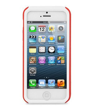 Etui iPhone 5 5S SE MELKCO Dual Layer RED / White