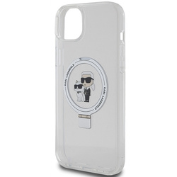 Karl Lagerfeld KLHMP15MHMRSKCH iPhone 15 Plus / 14 Plus 6.7" biały/white hardcase Ring Stand Karl&Choupettte MagSafe