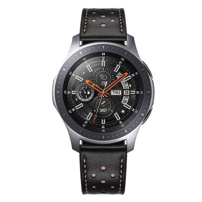 TECH-PROTECT strap Samsung Galaxy Watch 46mm Leather Black Black