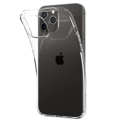 SPIGEN Liquid Crystal iPhone 12 / 12 Pro Etui Crystal Clear Przeźroczyste Case + Szkło 3MK Flexible Glass Lite