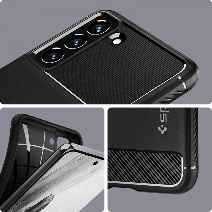 Case Spigen Galaxy S21 Fe Rugged Armor MATTE Black Case