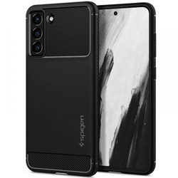 SPIGEN Galaxy S21 Fe Rugged Armor Matte Black Case + Szkło 3MK Flexible Glass Lite