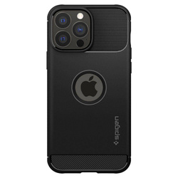 Etui Spigen iPhone 13 Pro  Rugged Armor Etui Matte Black Case + Szkło Hartowane Full Cover Spigen