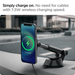 Spigen Its35 W Onetap Magnetic Magsafe Uchwyt Na Deskę Dashboard Charger 7.5 W Black