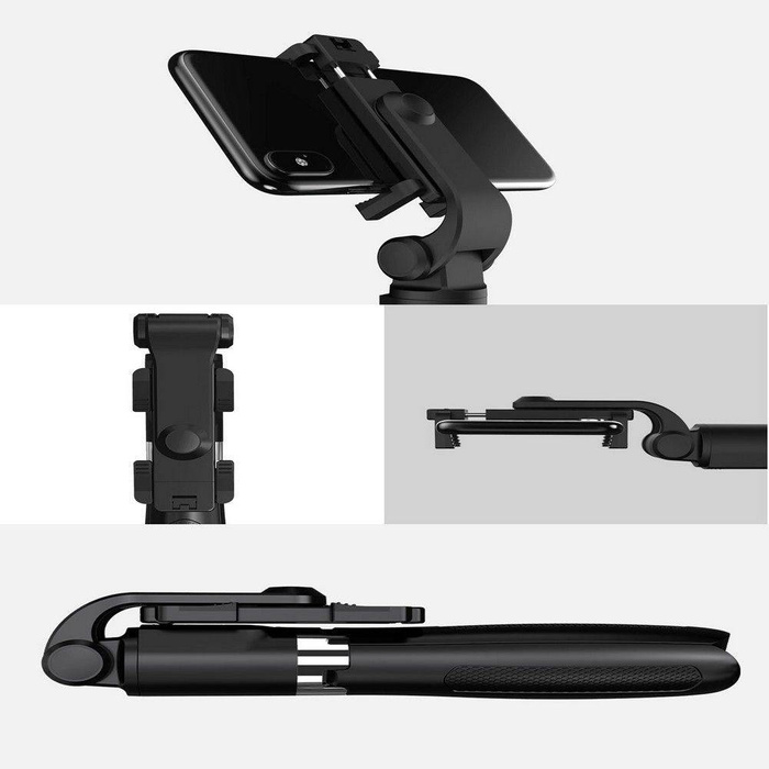 TECH-PROTECT L01S WIRELESS SELFIE STICK TRIPOD BLACK BLACK 