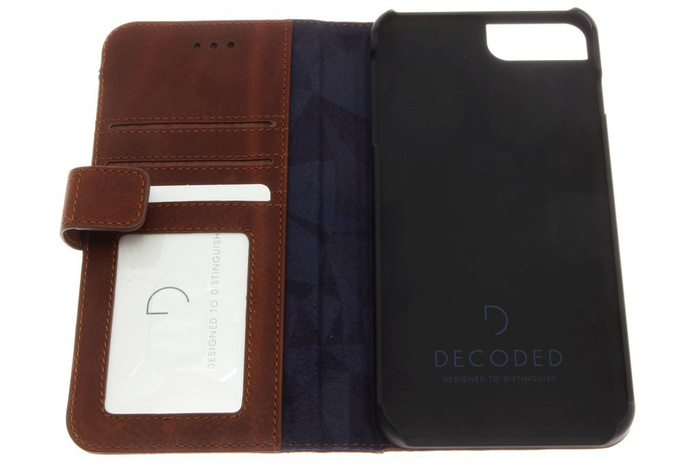 Etui Decoded iPhone 8 7 6s 6 Plus z Klapką Wallet Case Brown Brązowe