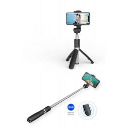 STATYW TECH-PROTECT L01S WIRELESS SELFIE STICK TRIPOD BLACK CZARNY 