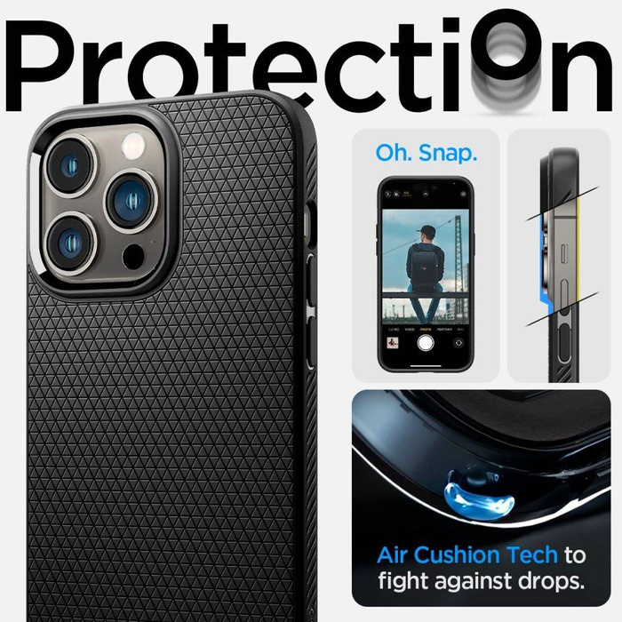 Case Spigen Liquid Air IPhone 14 PRO MAX MATTE BLACK