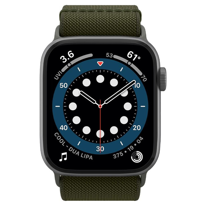 Strap Spigen Apple Watch 2 / 3 / 4 / 5 / 6 / SE (42 / 44mm) Fit Lite Khaki Green 