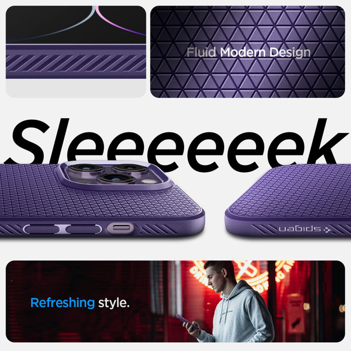 Spigen Liquid Air IPhone 14 PRO MAX DEEP PURPLE