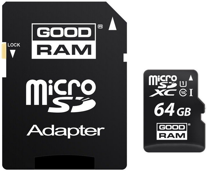 Karta Pamięci Micro Sdxc 64GB GOODRAM + Adapter SD Class 10 UHS