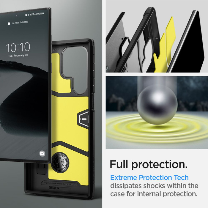 Case Spigen Tough Armor Galaxy S22 Ultra Black Case