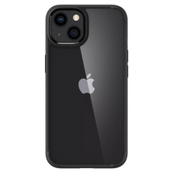 Case iPhone 13 Spigen Ultra Hybrid MATTE Black Case + Tempered Glass Full Cover Spigen