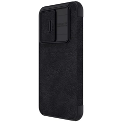 Nillkin Qin Pro Leather Case Samsung A54 5G, BLACK / CZARNY