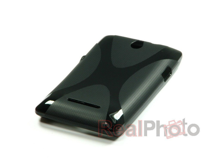 X-Line Cover Sony Xperia E Black Silicone Case