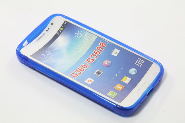 Cover S-Line Samsung Galaxy Core Prime G360 Blue Silicone Case