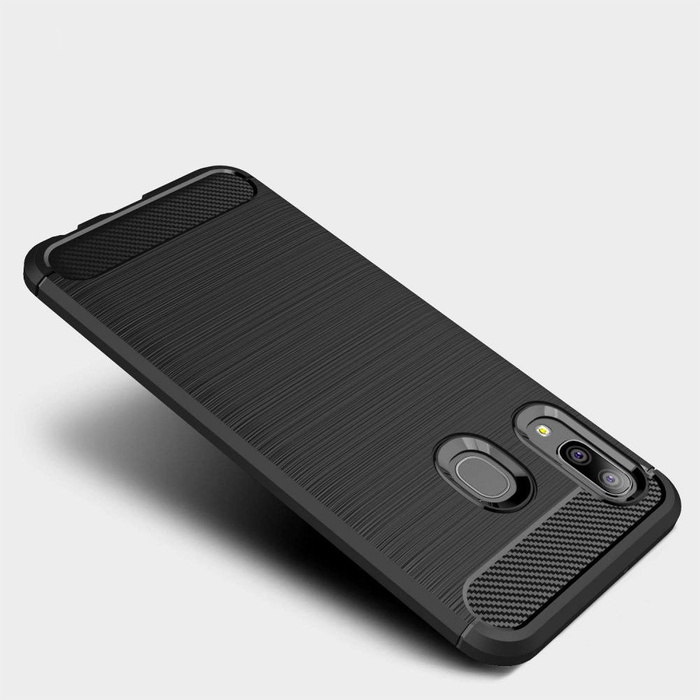 Case Samsung Galaxy A20 Carbon Silicone Cover