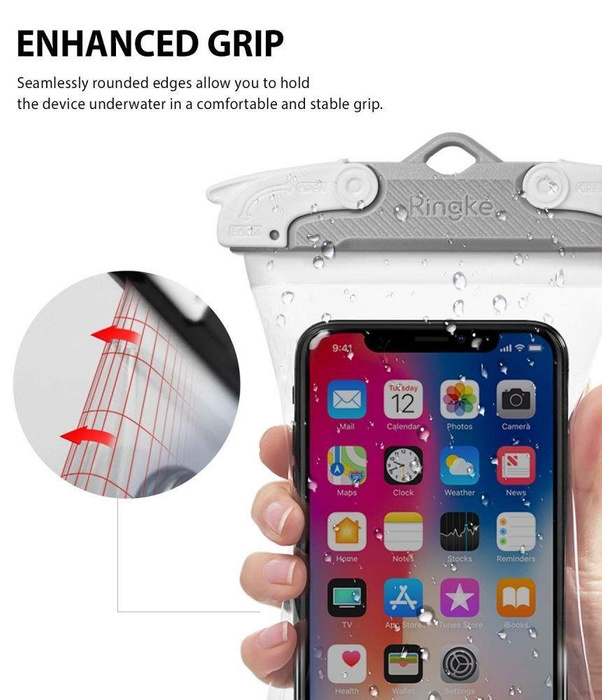 Etui RINGKE Universal Waterproof Case Grey Szare Case