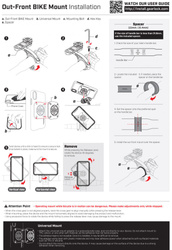 Uchwyt Rowerowy SPIGEN Gearlock Mf100 Out Front Uchwyt Na Telefon Na Rower