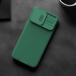 Pancerne etui Nillkin CamShield Pro Magnetic Case do iPhone 15 Pro z osłoną na aparat - czarne