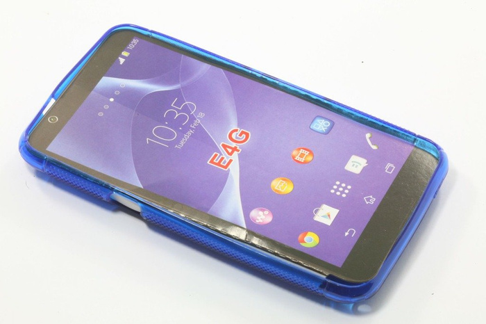 Cover S-Line Sony Xperia E4G Blue Silicone Case