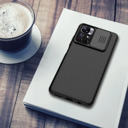 Nillkin CamShield Case etui pokrowiec osłona na aparat kamerę Xiaomi Redmi Note 11T 5G / Note 11S 5G / Note 11 5G (China) / Poco M4 Pro 5G niebieski