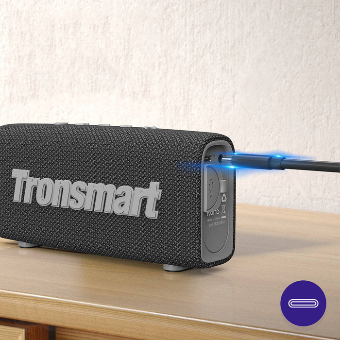 Tronsmart Trip Wireless Bluetooth 5.3 Speaker Waterproof IPX7 10W Blue