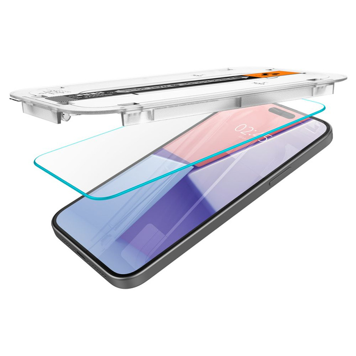 Szkło Hartowane Spigen iPhone 15 Plus Glas.tr ”ez Fit” 2-pack  