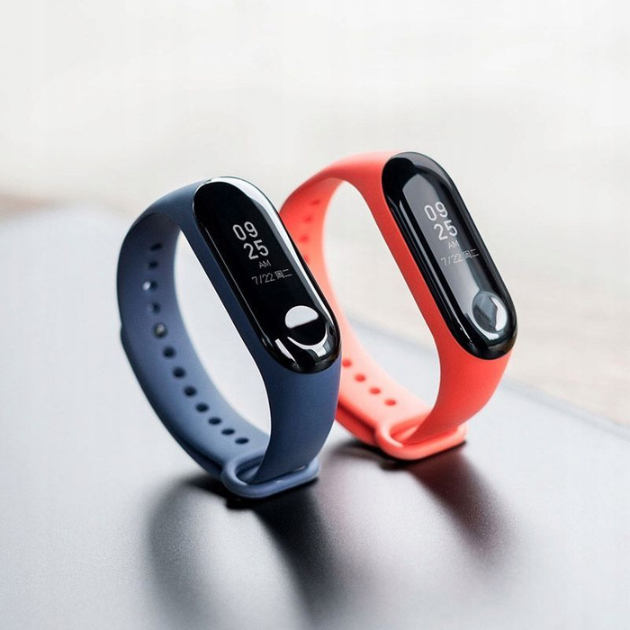 Strap TECH-PROTECT Xiaomi Mi Band 3 / 4 Smooth Black-Red Red 