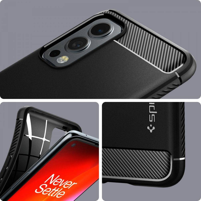 Case SPIGEN RUGGED ARMOR ONEPLUS NORD 2 5G MATTE BLACK